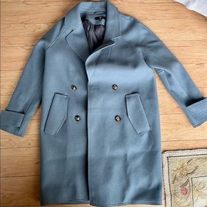 Missguided blue/grey color long coat